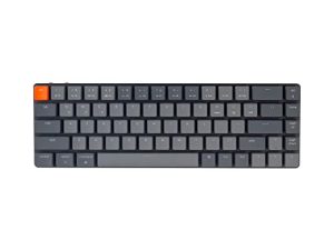 Keychron K7 نحيف للغاية 65٪ تخطيط 68 مفتاحًا لاسلكيًا يعمل بالبلوتوث / لوحة مفاتيح ميكانيكية سلكية ، لوحة مفاتيح بإضاءة خلفية بيضاء LED قابلة للتبديل بسهولة مع نظام Mac Windows