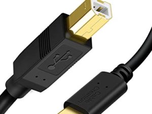 كابل طابعة USB C من Creation 3.3FT USB C إلى كابل الطابعة USB C إلى B ، كابل طابعة ماسح ضوئي إلى كابل USB C MIDI من أجل Yamaha Casio Digital Piano MIDI Controller DJ Controller ، 1M أسود