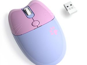 ماوس لاسلكي Meidosa ، 2.4G فأرة كمبيوتر صامتة لطيفة مع مستقبل USB ، 3 نقاط في البوصة قابلة للتعديل ، فأرة محمولة لاسلكية للكمبيوتر الشخصي ، والكمبيوتر المحمول ، وأجهزة Mac ، والكمبيوتر ، وأجهزة الكمبيوتر المحمول ، وجهاز Chromebook - أرجواني ملون