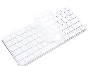 غطاء واقي لوحة مفاتيح سيليكون رفيع للغاية من ProElife للوحة مفاتيح Apple iMac Magic ولوحة المفاتيح السحرية 2 (بدون لوحة مفاتيح رقمية ، إصدار أمريكي ، الموديل: MLA22L / A - A1644) (شفاف)