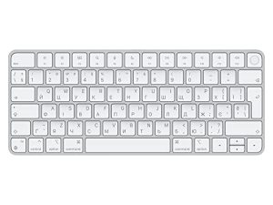 لوحة مفاتيح Apple Magic مع معرف اللمس لأجهزة كمبيوتر Mac سيليكون (لاسلكي ، قابل لإعادة الشحن) - أوكراني - مفاتيح بيضاء