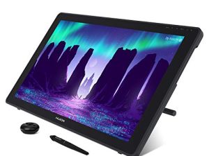 جهاز لوحي للرسم بالرسومات HUION KAMVAS 22 مع شاشة 120٪ sRGB PW517 قلم قابل للتعديل بدون بطارية ، شاشة قلم 21.5 بوصة لأجهزة الكمبيوتر التي تعمل بنظام Windows و Mac و Android
