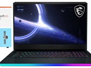 كمبيوتر محمول للألعاب MSI GE76 Raider 11UE-1056 (Intel i7-11800H 8-Core ، 32 جيجا بايت رام ، 4 تيرا بايت PCIe SSD ، RTX 3060 ، 17.3 "144 هرتز Full HD (1920x1080) ، WiFi ، Win 11 Pro) مع MS 365 Personal ، Hub