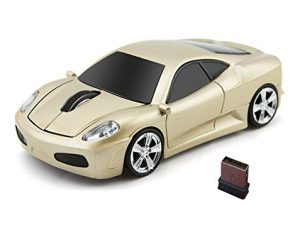 Jinfili car Mouse Wireless Computer Office فأر مريح لأجهزة الكمبيوتر المحمول Windows 1600DPI 2.4Ghz Blue Light