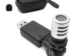 Movo MA5U ميكروفون USB متعدد الاتجاهات للكمبيوتر - ميكروفون خارجي للكمبيوتر المحمول مع دوران 180 درجة - ميكروفون ألعاب USB للكمبيوتر الشخصي وماك - ميكروفون USB صغير للسفر للاجتماعات الافتراضية ، مكالمات زووم
