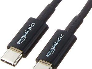 كابل شاحن أمازون أساسيات من USB Type-C إلى USB Type-C 2.0 - 3 أقدام ، أسود