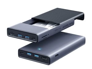 Hub Hub USB-C مع حاوية محرك الأقراص الثابتة ، ومحطة إرساء 2 في 1 من النوع C و 2.5 بوصة ، وغطاء محرك الأقراص الصلبة الخارجي SATA ، و USB A / C إلى USB 3.0 ، وفتحات بطاقة SD / TF لأجهزة MacBook Pro ، و Mac Mini ( MC30)