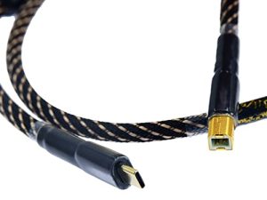 محول DAC للطابعة ميدي من النوع C كابل يو اس بي 2.0 من النوع C إلى B كابل بيانات الصوت OTG لهاتف أندرويد ماك ايباد برو شاومي سامسونج اير 4 قدم (1FT)