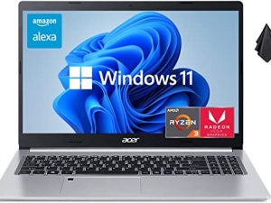 أحدث 2022 Acer Aspire 5 Slim Laptop ، 15.6 "Full HD IPS ، AMD Ryzen 3 3350U معالج رباعي النواة ، 20 جيجا بايت DDR4 RAM ، 512 جيجا بايت SSD ، Intel WiFi 6 ، الخلفية KB ، قارئ بصمات الأصابع ، Amazon Alexa ، Windows 11