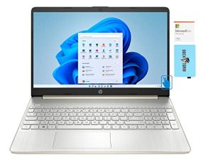 كمبيوتر محمول HP 15-dy2073dx للمنزل والأعمال (Intel i7-1165G7 رباعي النواة ، 16 جيجا بايت رام ، 512 جيجا بايت SSD ، Intel Iris Xe ، 15.6 بوصة 60 هرتز لمس Full HD (1920x1080) ، WiFi ، Win 11 Home S-Mode) مع MS 365 Personal ، مَركَز