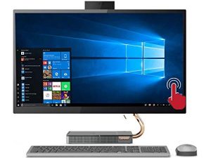 Lenovo IdeaCentre AIO 27 "Touch 512GB SSD (Intel Core i7-9700 CPU Turbo Boost إلى 4.70 جيجاهرتز ، 16 غيغابايت من ذاكرة الوصول العشوائي ، 512 غيغابايت SSD ، 27 بوصة QHD تعمل باللمس ، ويندوز 10) كمبيوتر سطح المكتب الكل في واحد كمبيوتر A540-27ICB