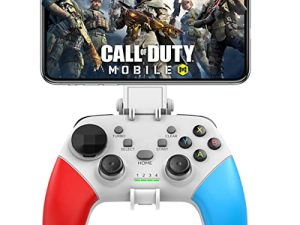 ذراع تحكم لعبة arVin لأجهزة iPhone / iOS / Android / PC / Steam Deck مع حامل هاتف ، Turbo ، عصا تحكم لاسلكية للألعاب لـ iPhone 14/13/12 / iPad / MacBook / Samsung Galaxy / Tablet ، Call of Duty ، Apex -Direct Play