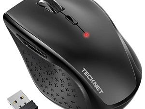 ماوس لاسلكي من TECKNET لأجهزة الكمبيوتر المحمول ، فأرة كمبيوتر لاسلكي 2.4G مع 3200 نقطة في البوصة قابلة للتعديل ، بطارية لمدة 30 شهرًا ، مقابض مريحة ، ماوس لاسلكي 6 أزرار ، ماوس USB بصري محمول للكمبيوتر الشخصي والكمبيوتر المحمول وماك
