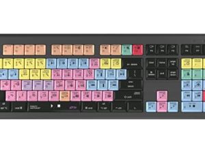لوحة Logickeyboard مصممة لأدوات Avid Pro 2018 متوافقة مع macOS - لوحة مفاتيح Astra 2 ذات إضاءة خلفية # LKB-PT-A2M-US
