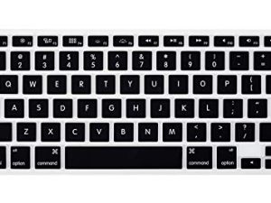 غطاء لوحة مفاتيح MacBook لجهاز MacBook Air 13 بوصة A1369 A1466 و MacBook Pro 13 بوصة ، 15 بوصة (مع شاشة Retina أو بدونها ، 2015 أو إصدار أقدم) ، أسود
