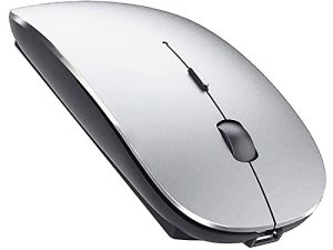 ماوس لاسلكي قابل لإعادة الشحن لجهاز MacBook Air MacBook Pro Mac iMac Laptop Chromebook Win8 / 10 كمبيوتر مكتبي HP DELL (رمادي أسود)