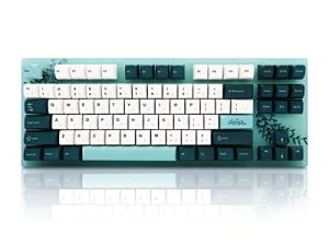 لوحة مفاتيح Womier K87 TKL ، لوحة مفاتيح ميكانيكية قابلة للتبديل السريع ، لوحة مفاتيح مخصصة للألعاب 87 مفتاحًا ، لوحة مفاتيح RGB 75٪ مع أغطية مفاتيح نباتية للكمبيوتر المحمول MAC PS4 Xbox - Gateron G Pro Red Switch