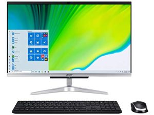 Acer Aspire C24-963-UR14 كمبيوتر مكتبي AIO ، شاشة عرض عالية الدقة مقاس 23.8 بوصة ، معالج Intel Core i5-1035G1 من الجيل العاشر ، 12 جيجابايت DDR4 ، 512 جيجابايت NVMe M.2 SSD ، 802.11ac WiFi 5 ، لوحة مفاتيح وماوس لاسلكي ، Windows 10 Home