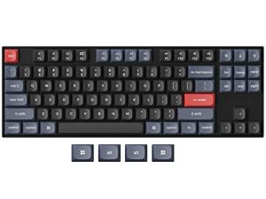 Keychron K8 Pro QMK / VIA لوحة مفاتيح ميكانيكية لاسلكية ، لوحة مفاتيح سلكية ماكرو قابلة للبرمجة قابلة للتبديل السريع TKL مع Gateron G Pro Brown Switch ، RGB بإضاءة خلفية ، PBT Keycaps لنظام التشغيل Mac Windows Linux