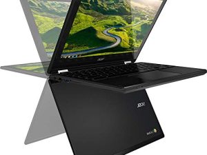 Acer R11 Convertible 2-in-1 Chromebook باللون الأسود شاشة تعمل باللمس عالية الدقة مقاس 11.6 بوصة Intel N3060 1.6 جيجاهرتز تصل إلى 2.48 جيجاهرتز 4 جيجابايت من ذاكرة الوصول العشوائي SSD بسعة 32 جيجابايت وكاميرا ويب وبلوتوث ونظام تشغيل كروم (تم تجديده)