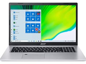 Acer Aspire 5 A517-52-59SV ، شاشة 17.3 بوصة عالية الدقة IPS ، الجيل الحادي عشر من Intel Core i5-1135G7 ، رسومات Intel Iris Xe ، 8 جيجابايت DDR4 ، 512 جيجابايت NVMe SSD ، WiFi 6 ، قارئ بصمات الأصابع ، لوحة مفاتيح بإضاءة خلفية