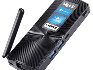 MeLE PCG02 جهاز كمبيوتر صغير بدون مروحة يعمل بنظام التشغيل Windows 11 Pro Celeron J4125 8GB 256GB Micro Desktop Computer Stick صغير يدعم HDMI 4K 60Hz Gigabit Ethernet Wi-Fi العمل على الأعمال الصناعية مكتب ميديا فيديو
